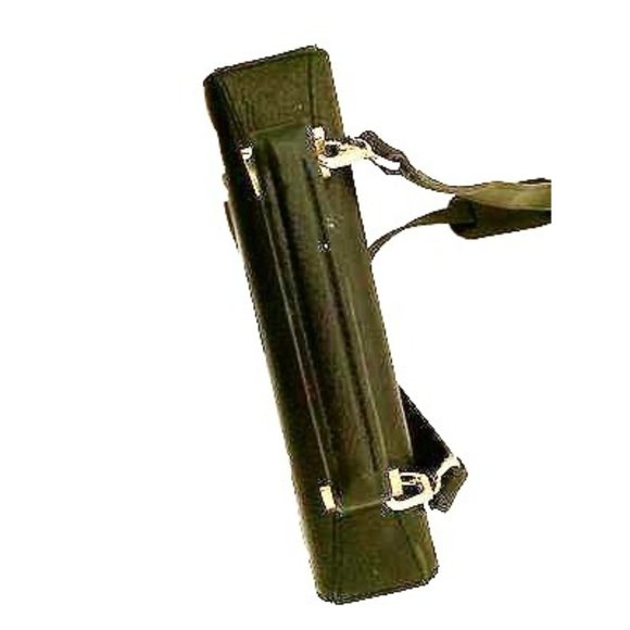 Amiet Italian Leather Black Briefcase Crossbody Executive Vintage Shoulder Bag - Picture 7 of 10